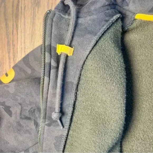 CAT Men’s Trademark Full Zip Camouflage Hoodie Size Large - Picture 9 of 14